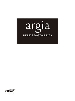 cover image of Argia